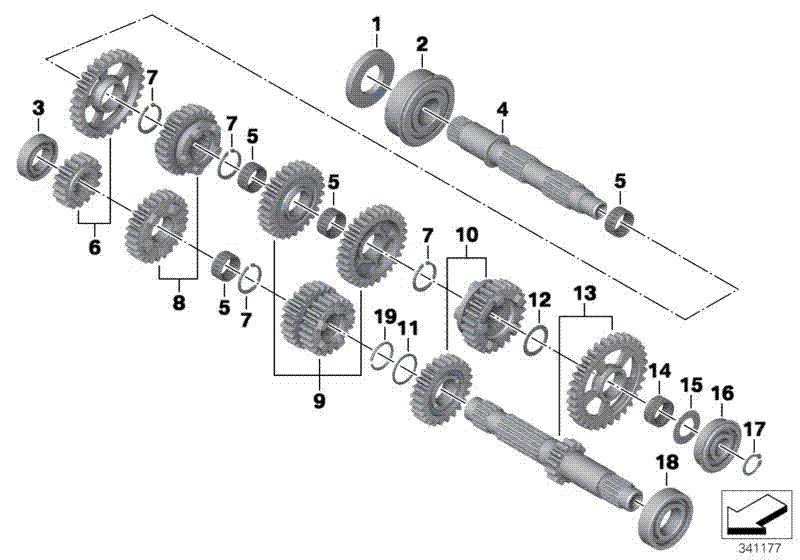 6-speed transmission_gearset parts