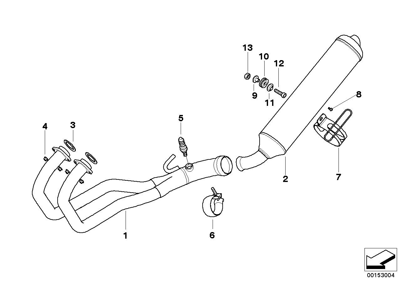 Exhaust system parts with mounts