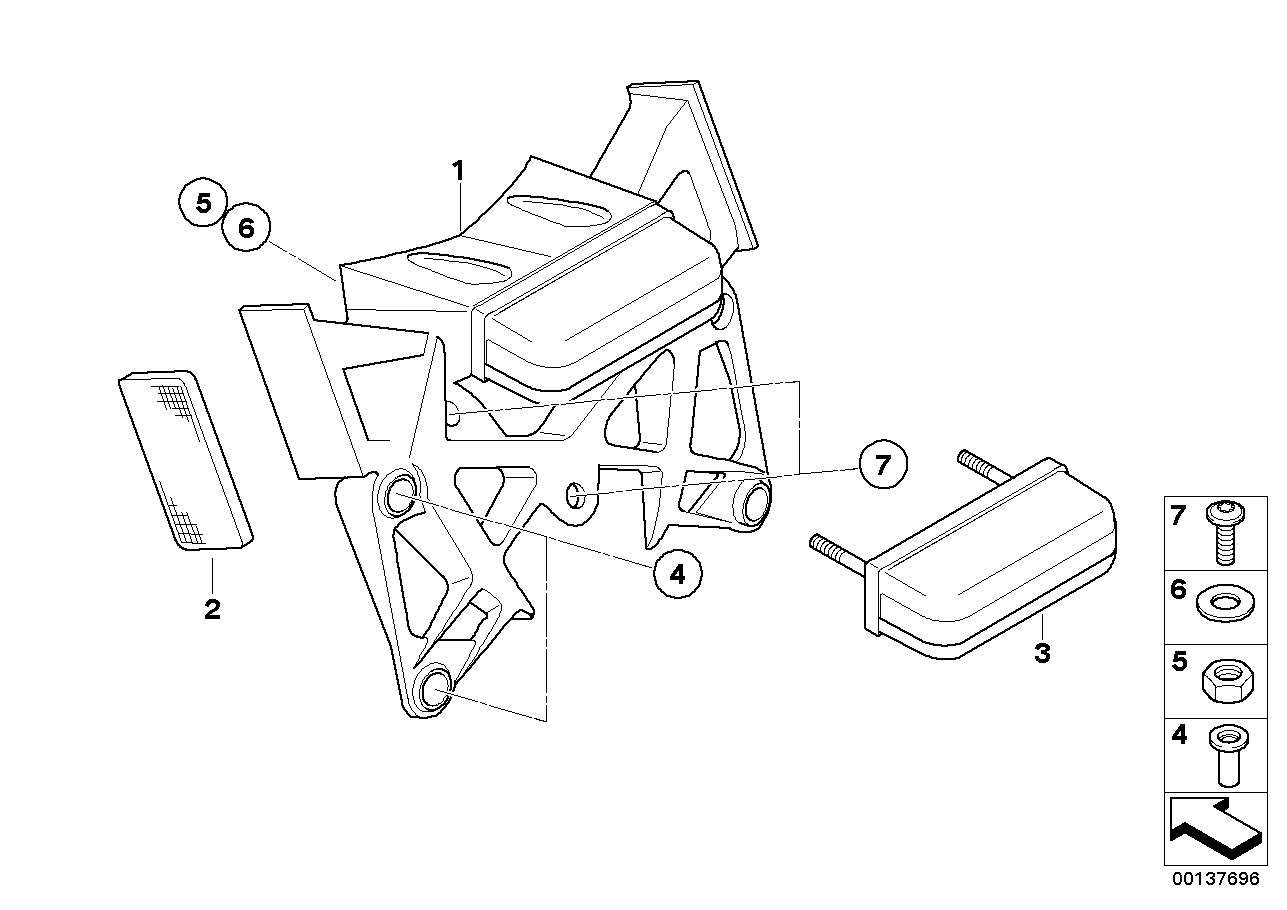 License plate adapter, us