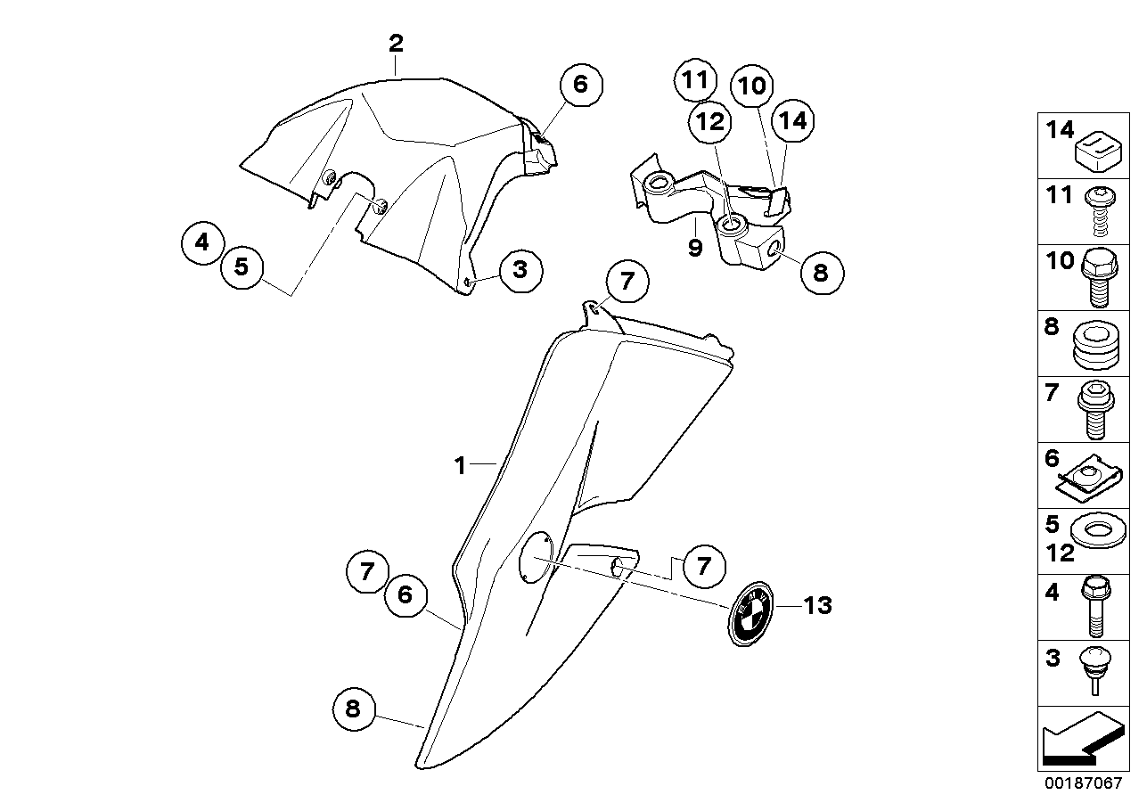 Fairing side section