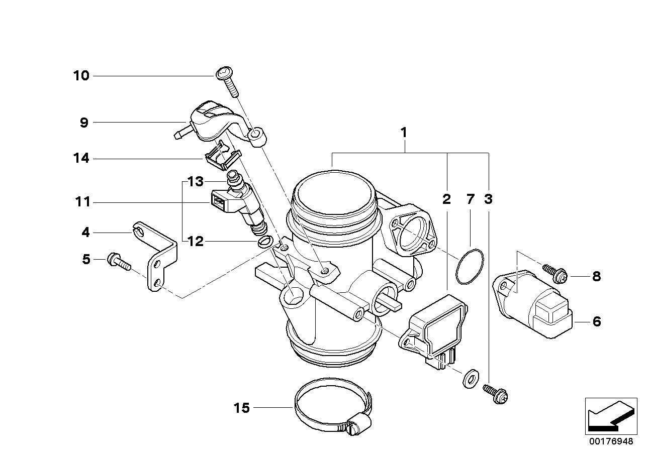 Throttle housing assy