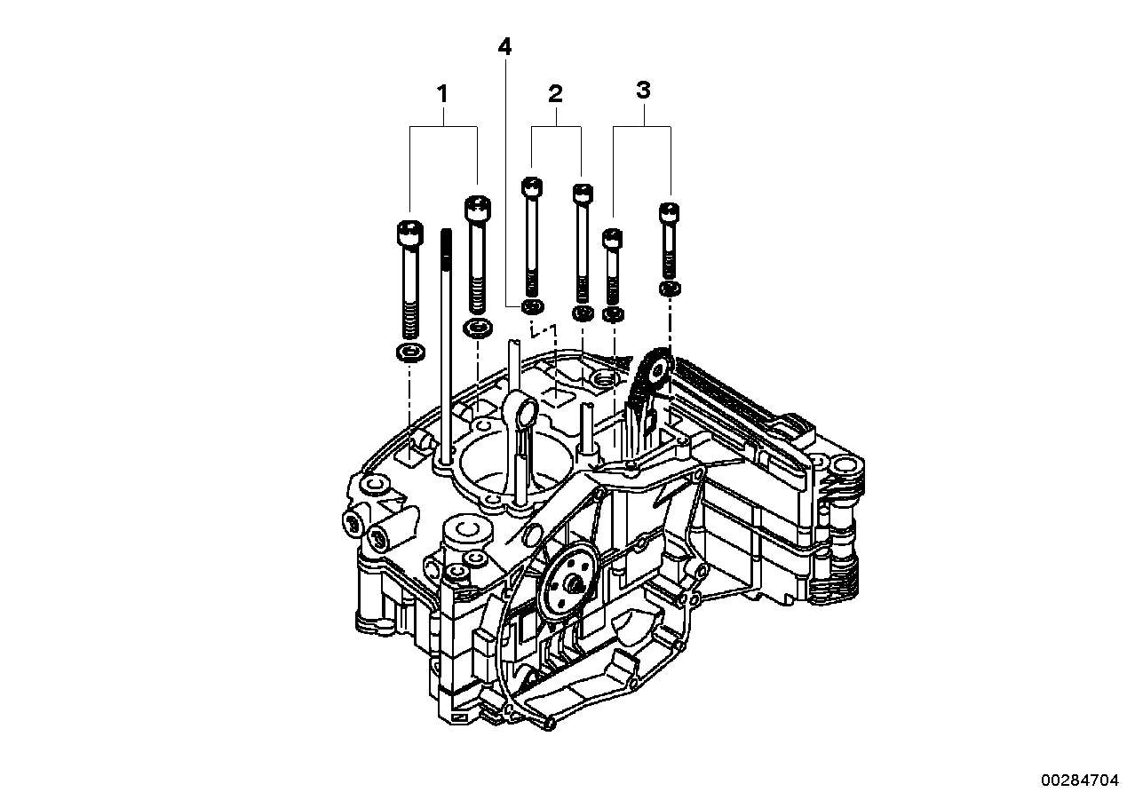 Mounting point crankcase right