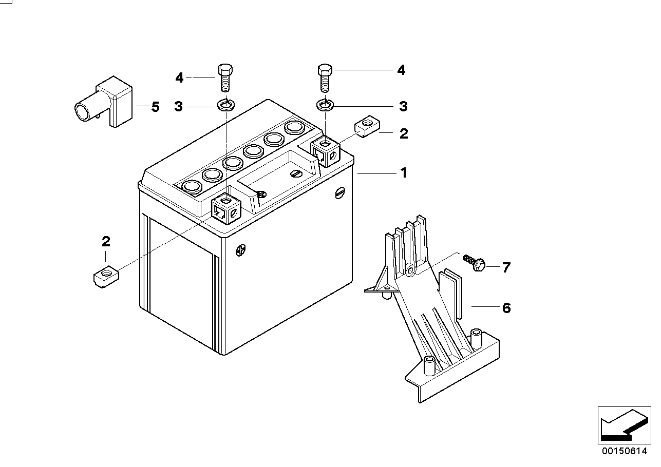 Battery, maintenance-free