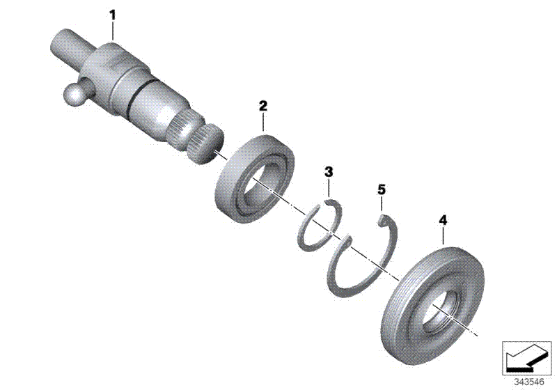 Selector shaft