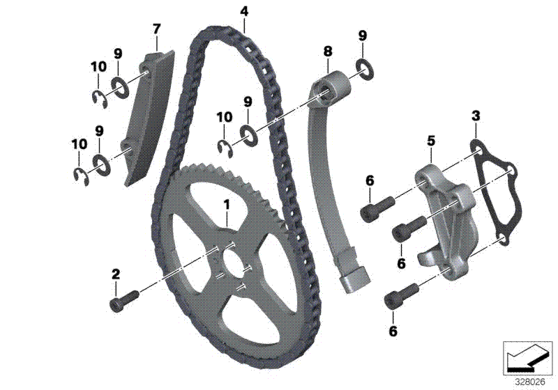 Timing chain_chain tensioner_slide rail