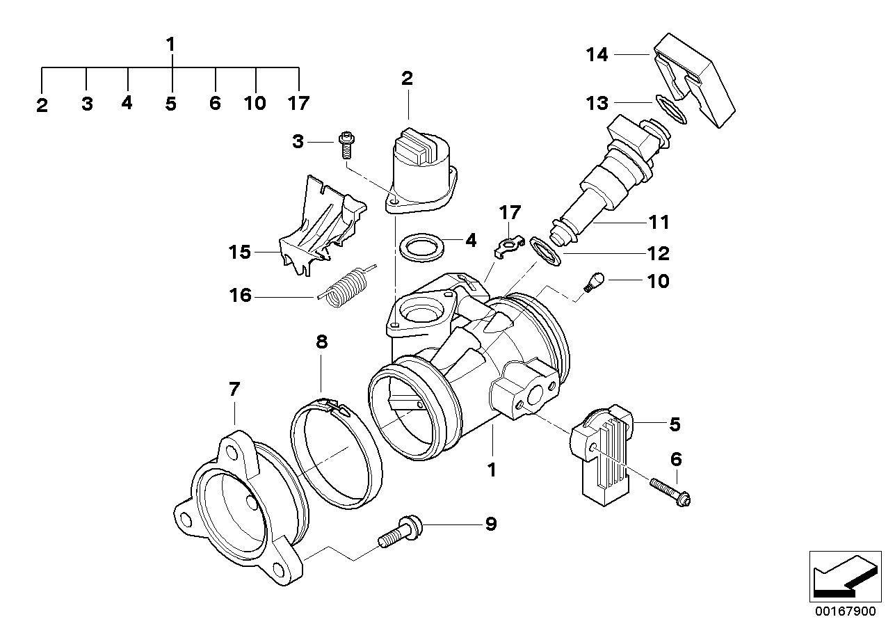 Throttle housing assy