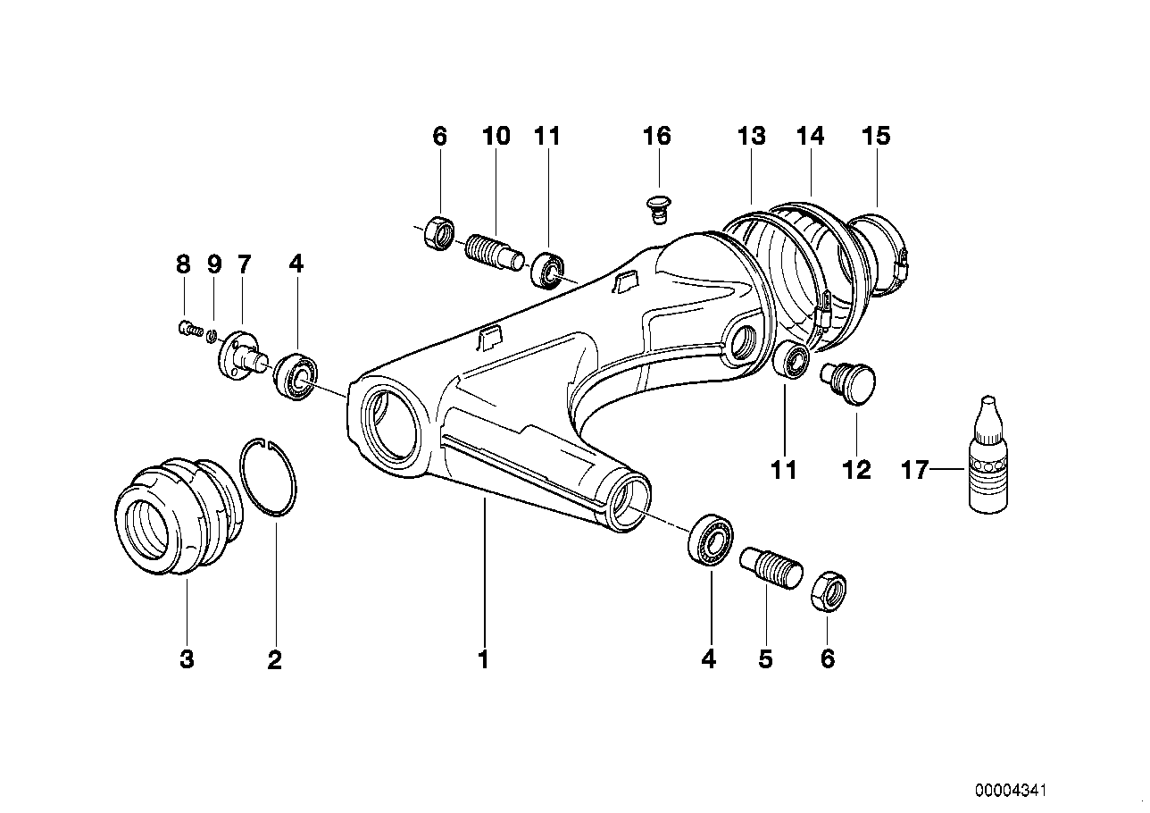 Rear wheel fork