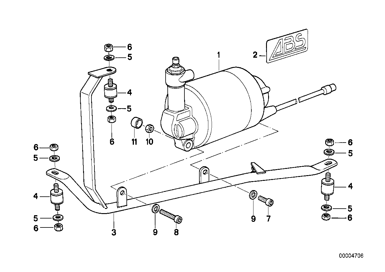 Pressure modulator of anti block system