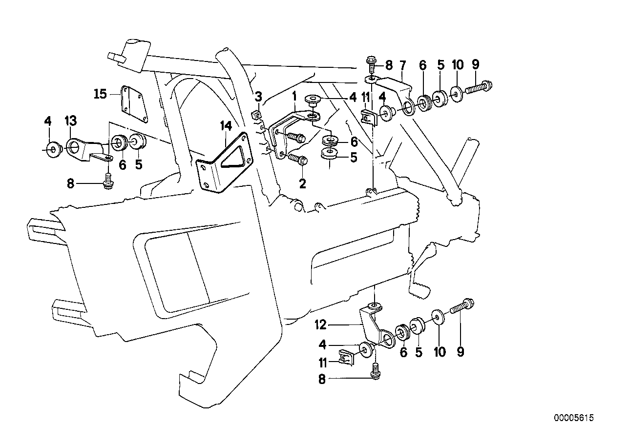 Fairing bracket