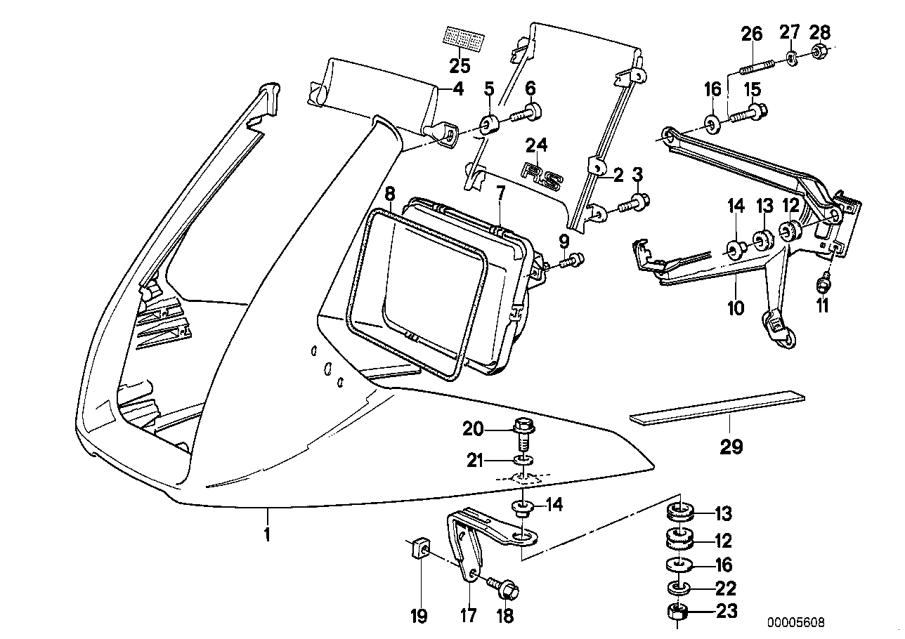 Casing upper part_headlight