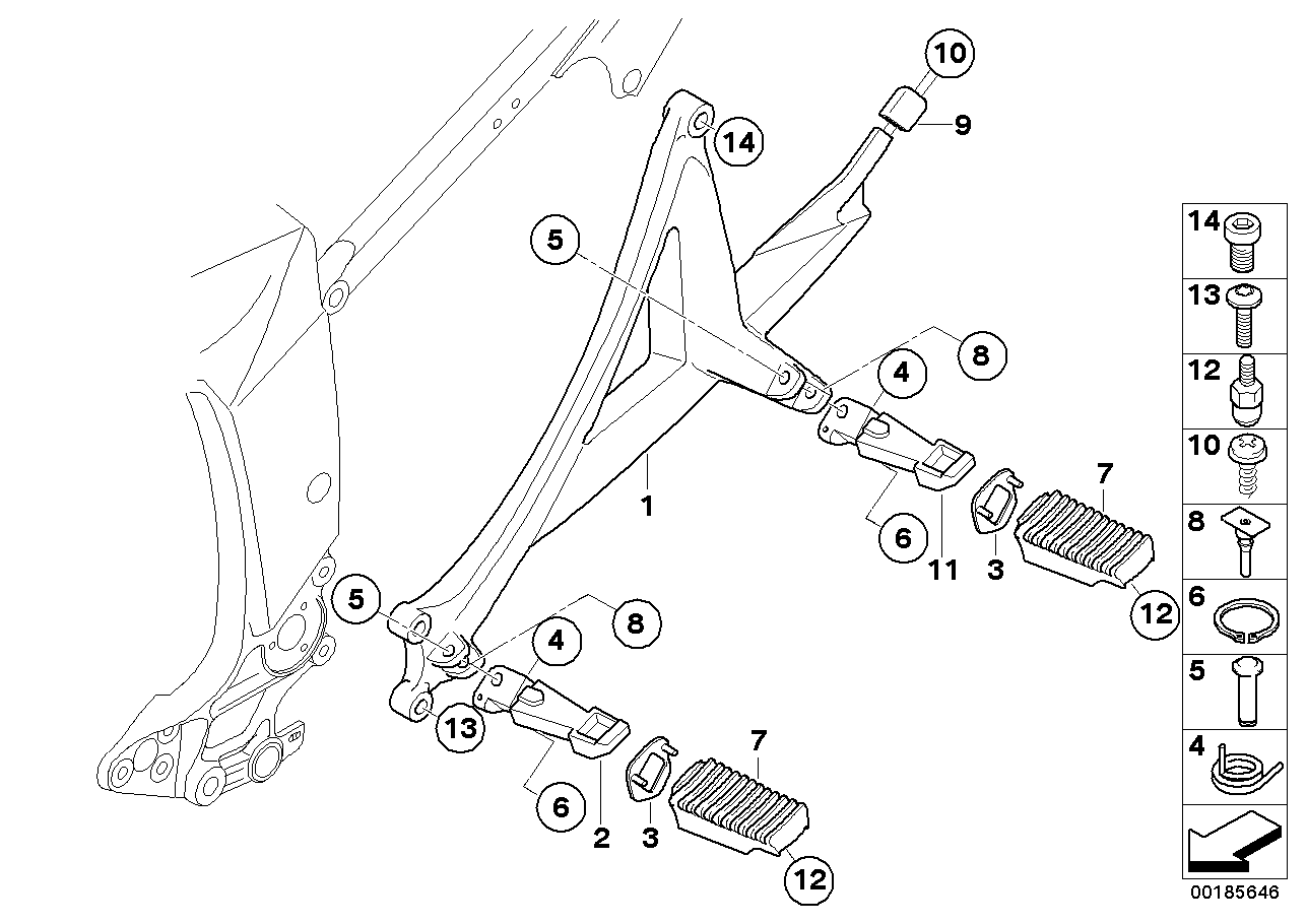 Footpeg system