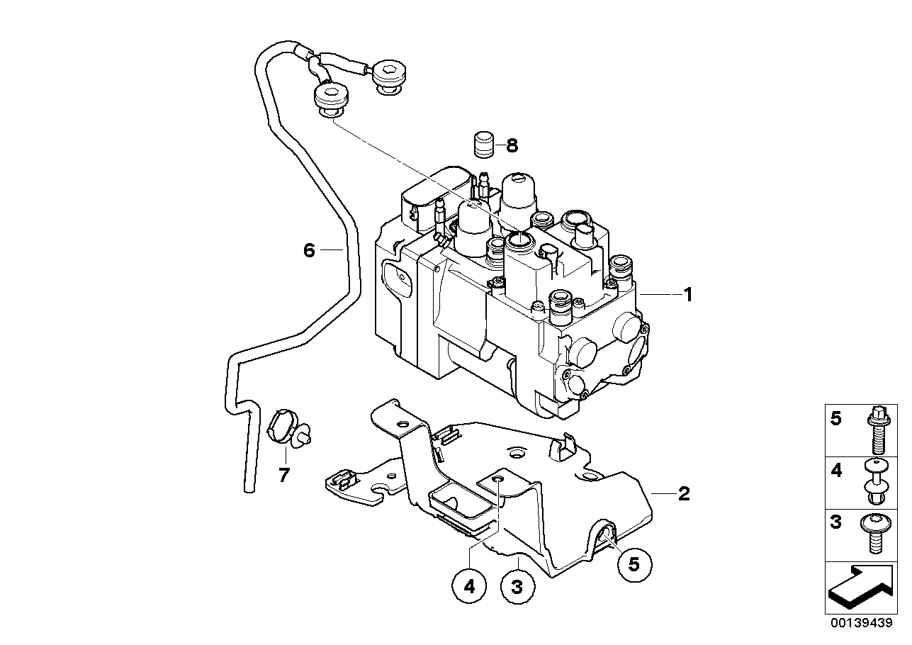 Pressure modulator integral abs