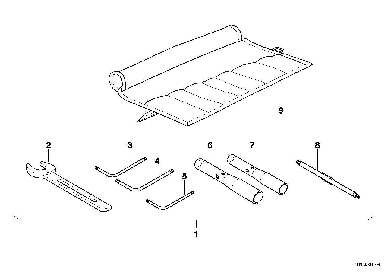 Car tool, supplementary kit