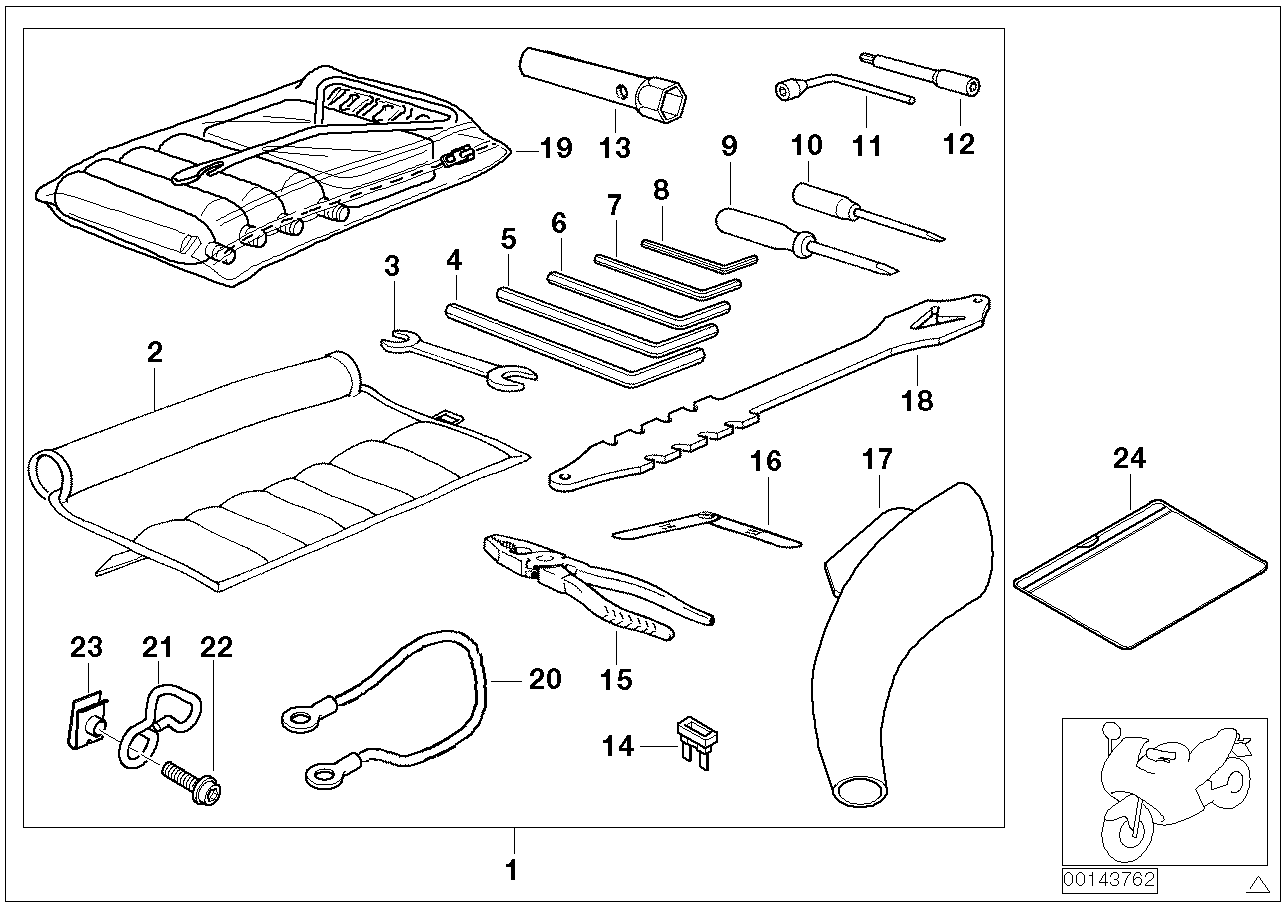 71 parts. Набор бортового инструмента для БМВ р110р. Бортовой комплект инструментов для БМВ 110рс. BMW k1200lt схема пластика. Набор инструментов для мотоцикла BMW.