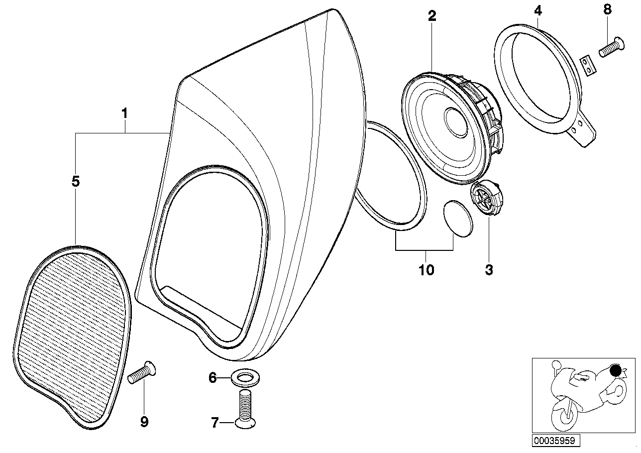 Loudspeaker rear