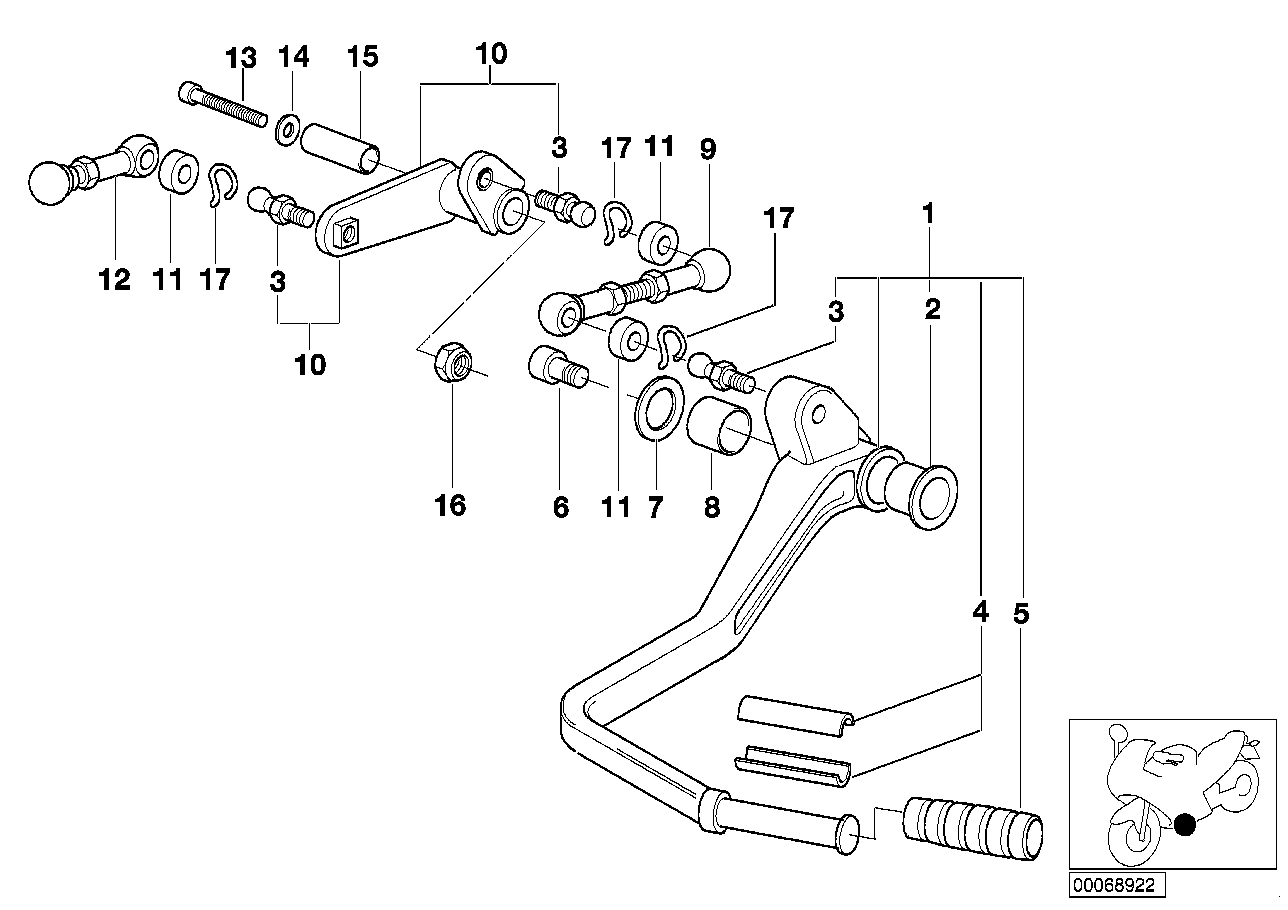 External gear shift.parts_shift lever