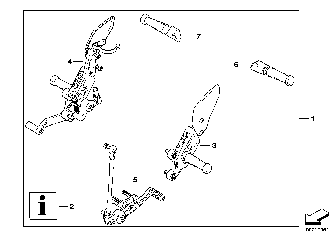 Hp footpeg system