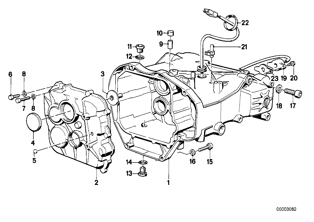 Transmission hous._mount. parts_gaskets