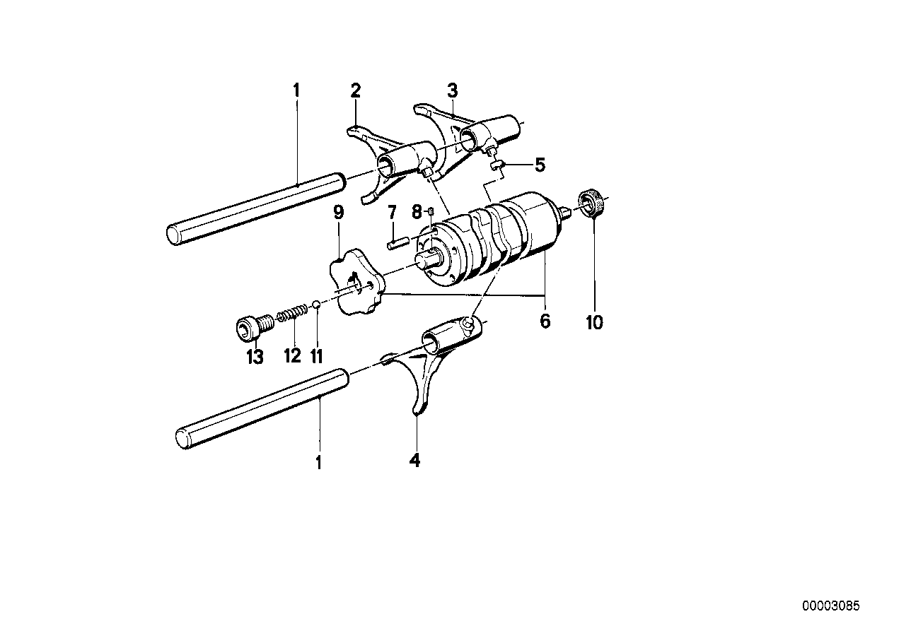 5-speed transmission - gearshift