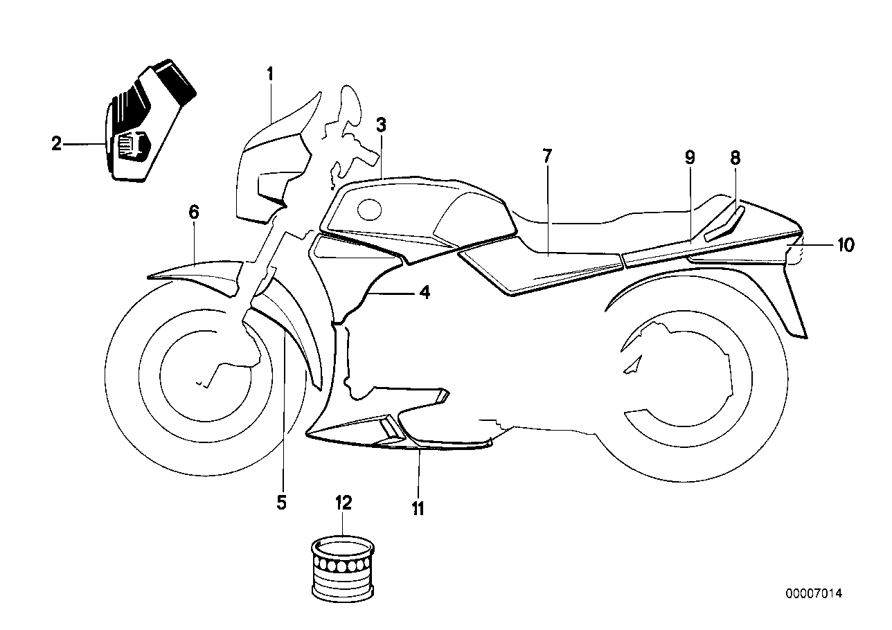 Painted parts 705 arktissilber