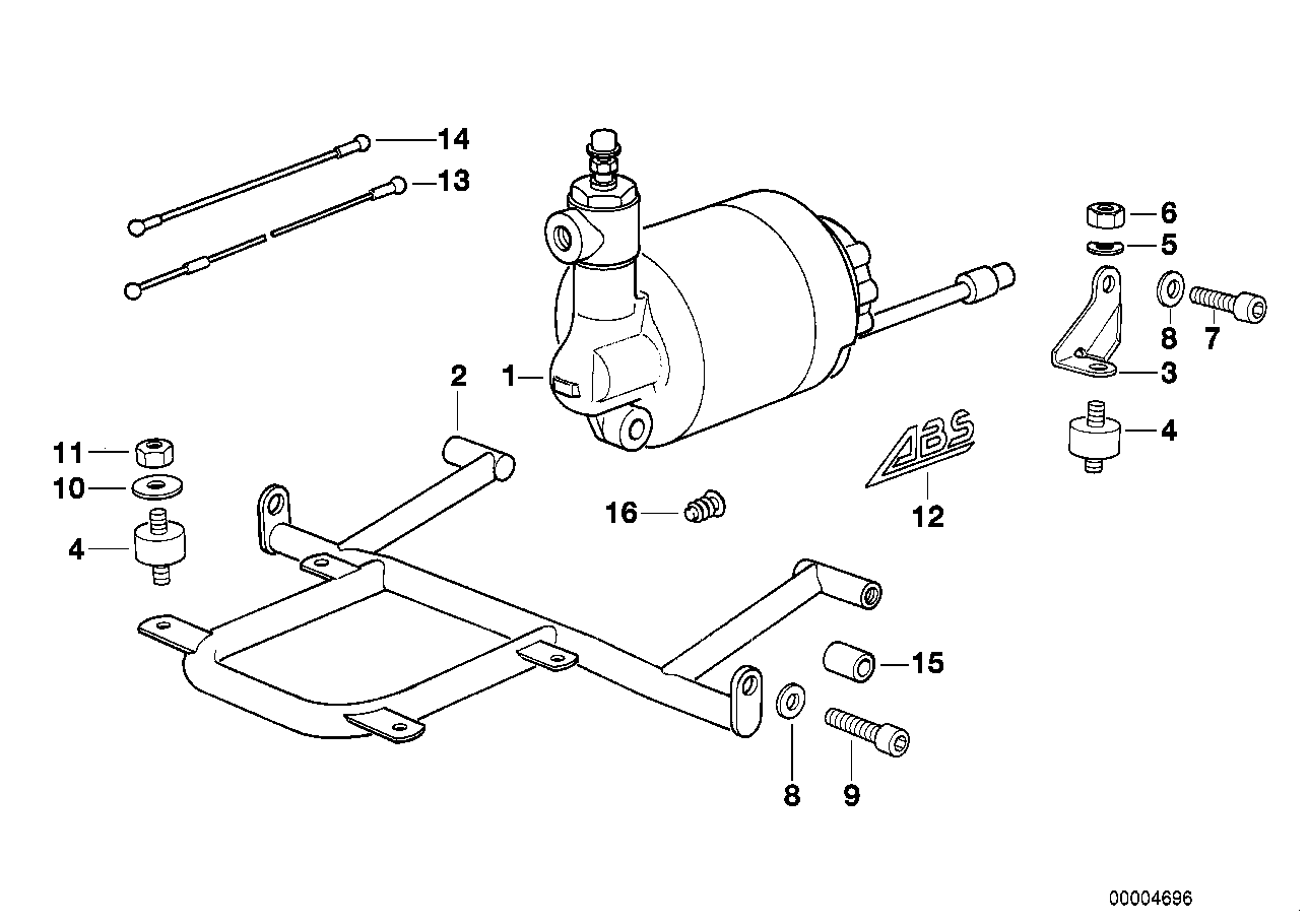 Pressure modulator abs i