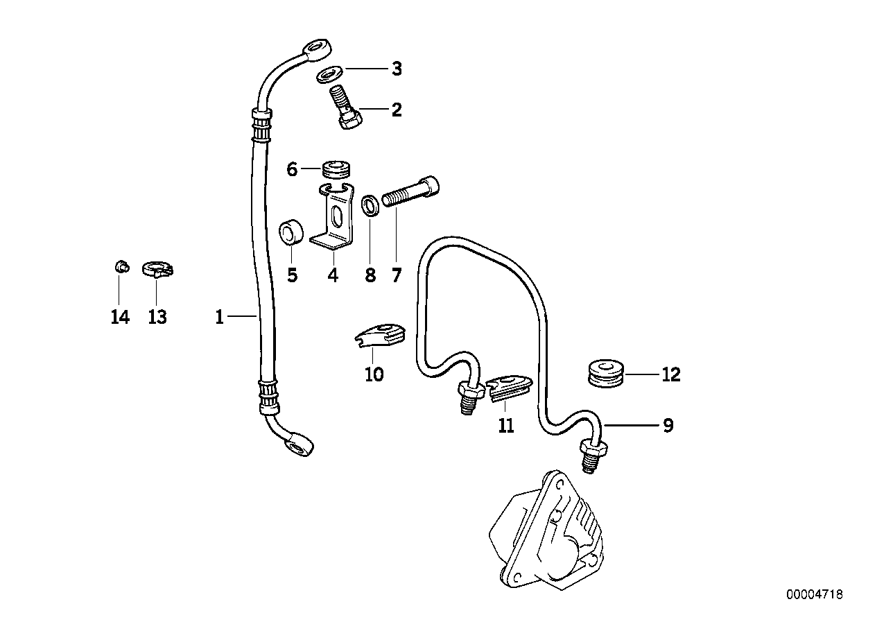 Brake pipe_front brake hose