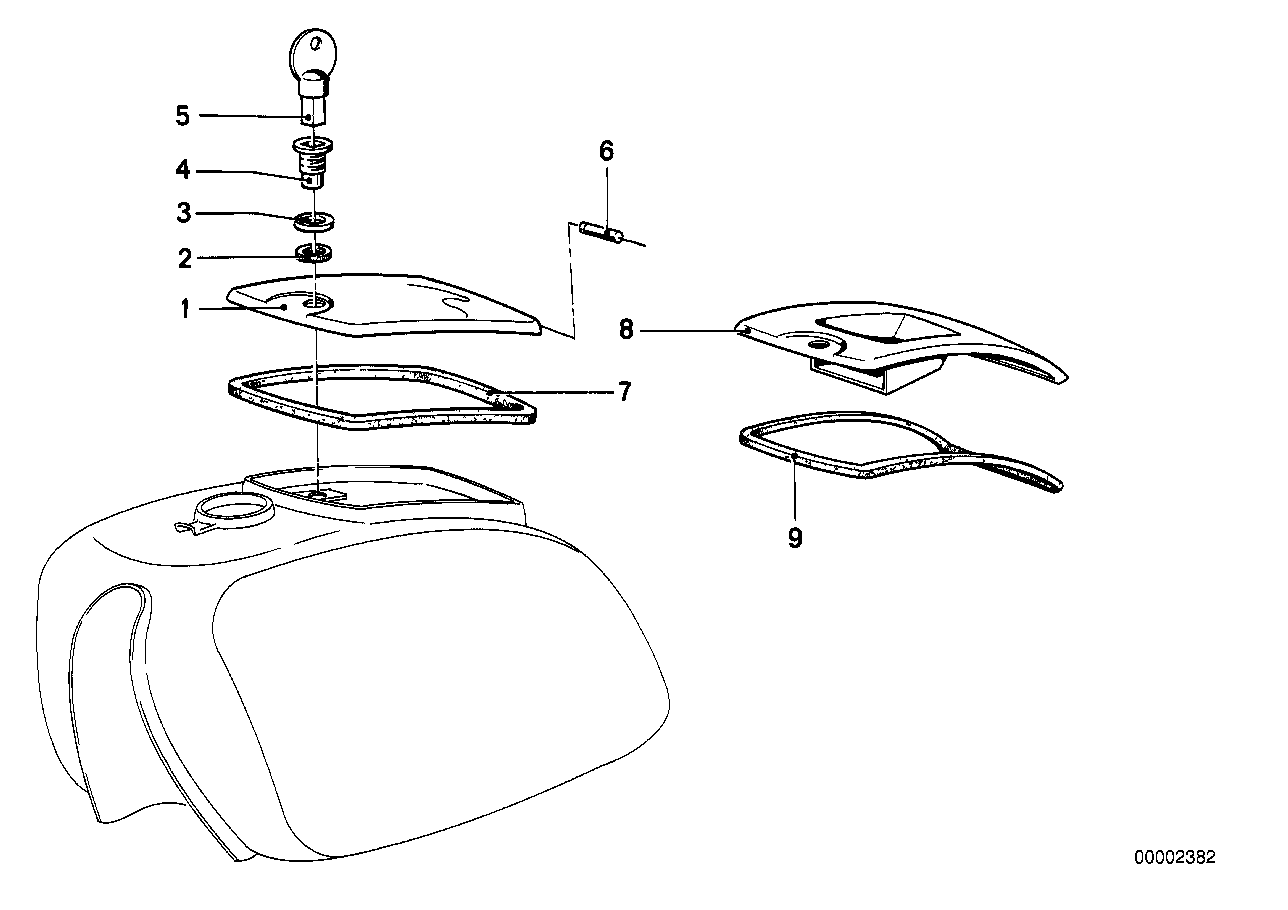 Fuel tank-tool container