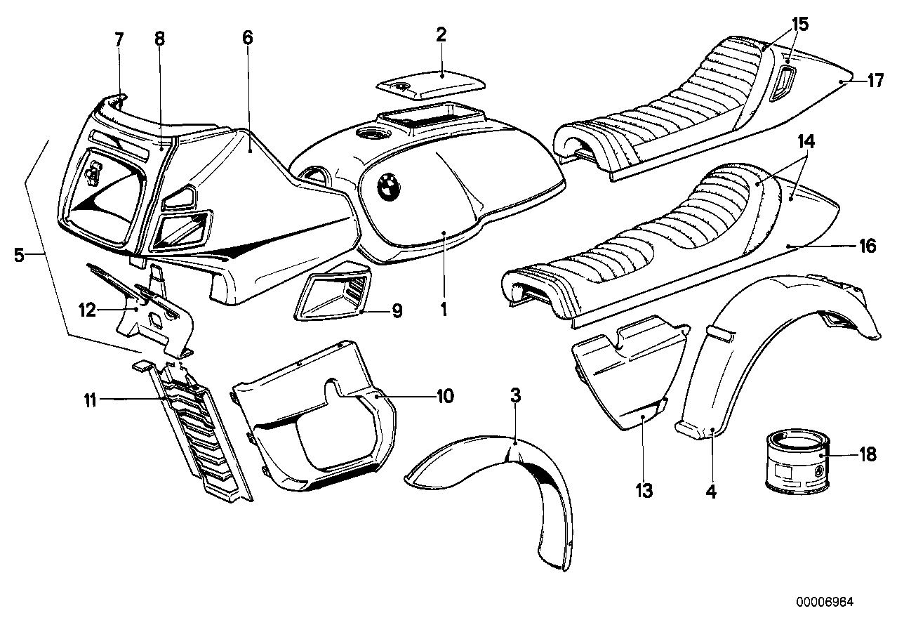 Painted parts 531 rot