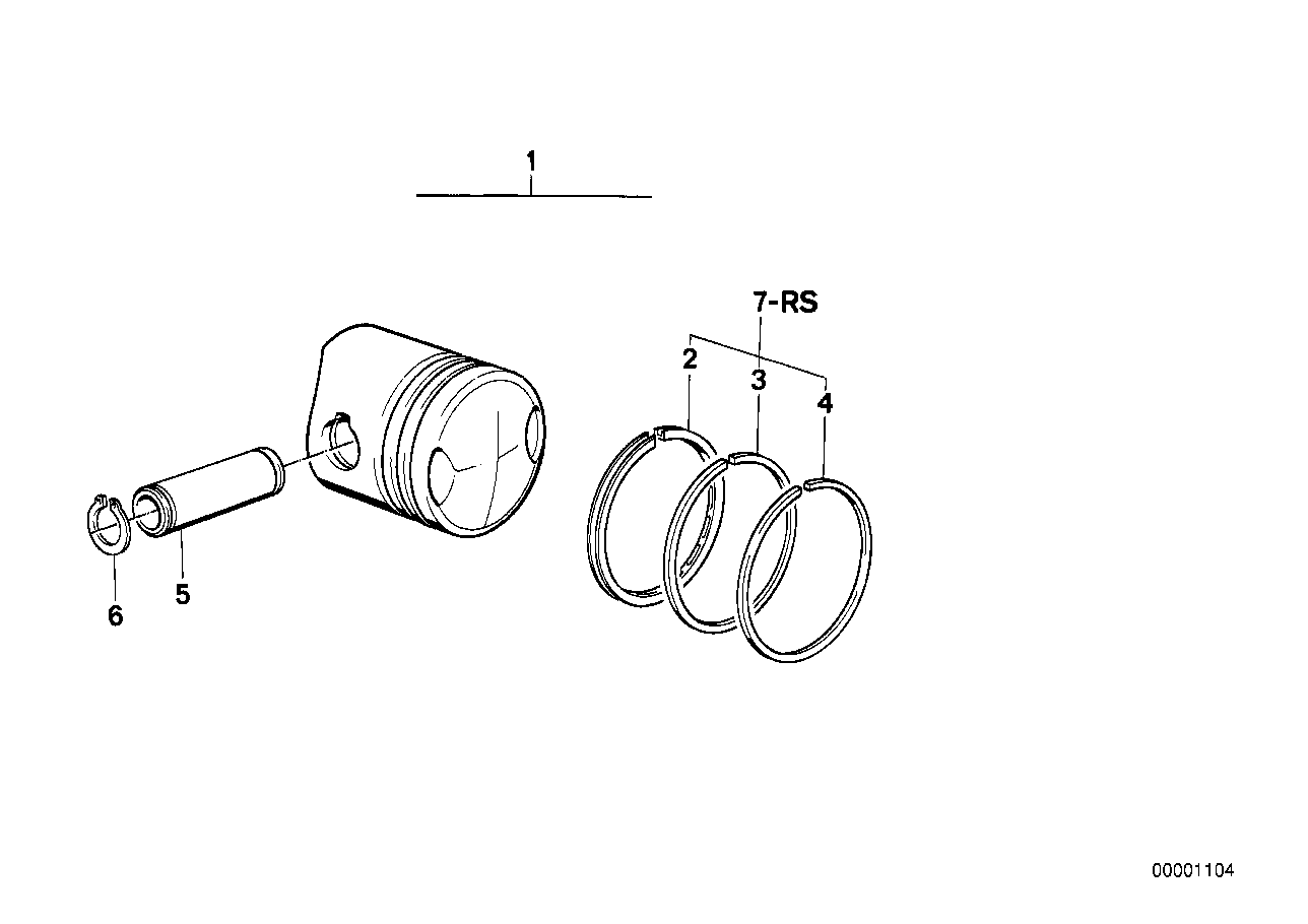 Piston, single components