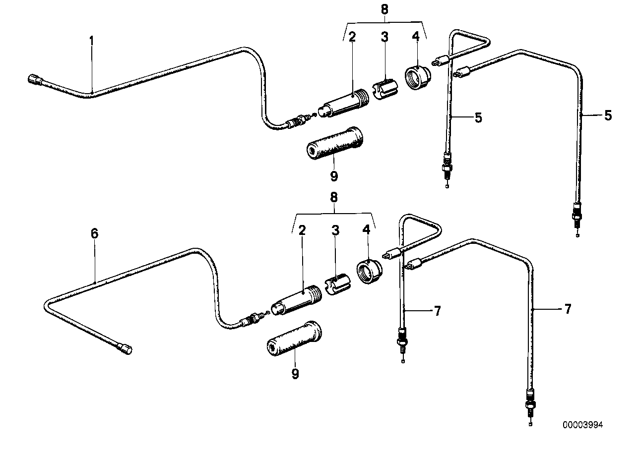 Accelerator cable_choke cable