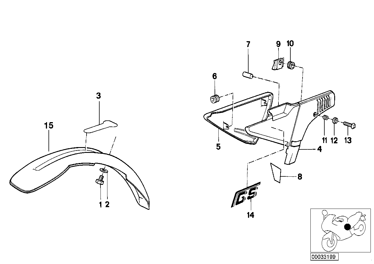 Mudguard front-battery cover