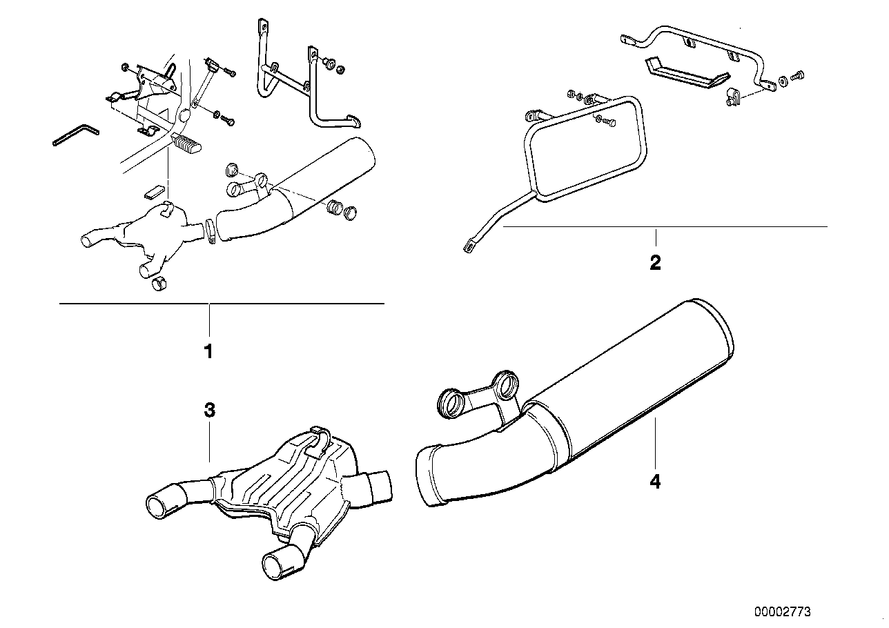 Modification kit f low exhaust assy