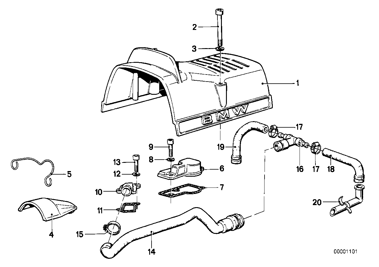 Cover panel _ engine ventilation