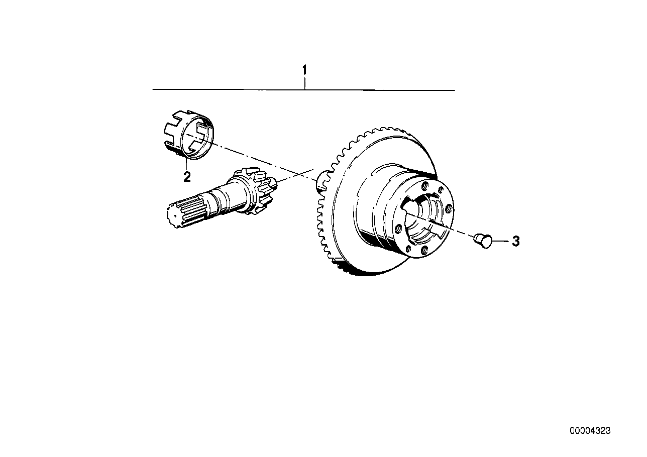 Differential gear set