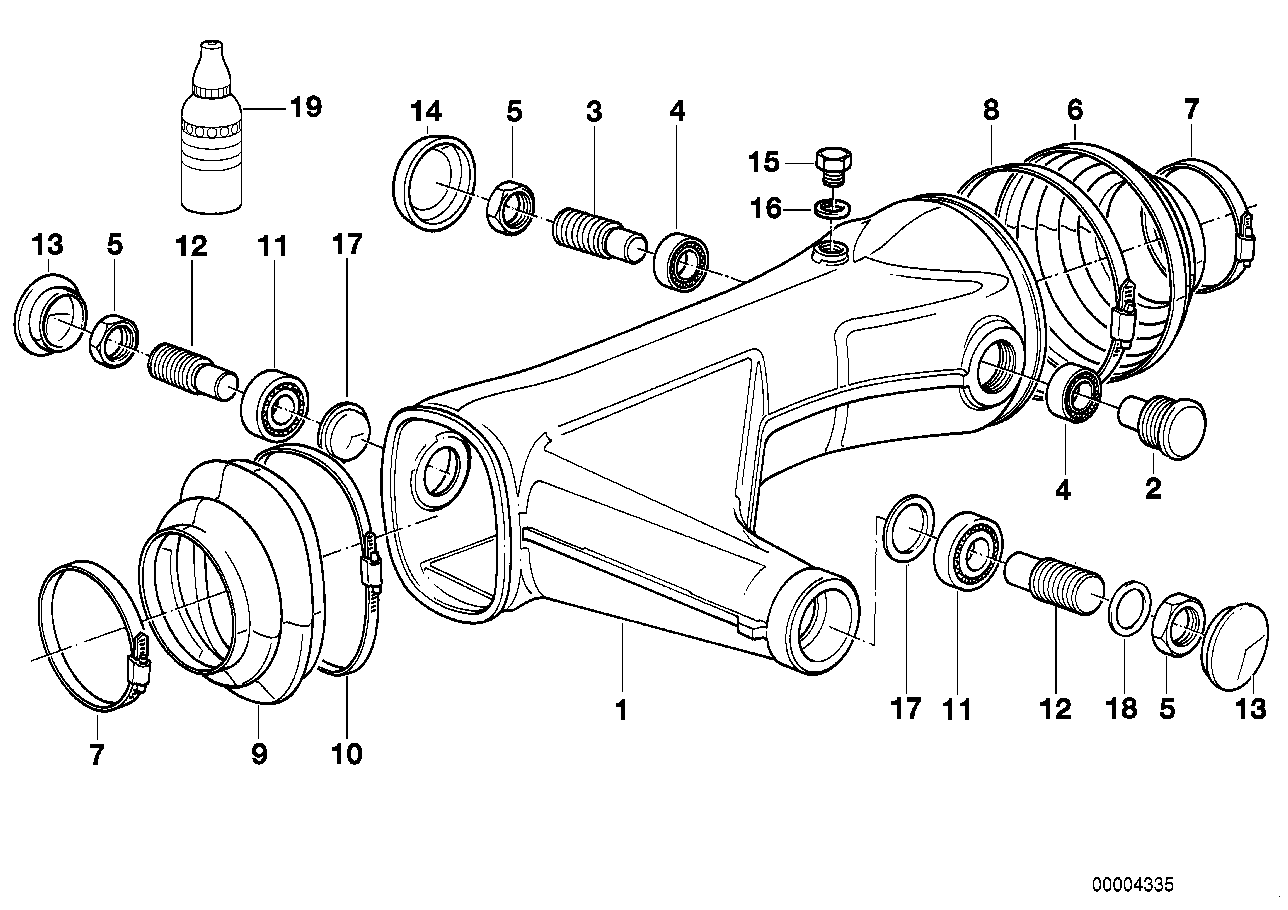 Rear wheel fork