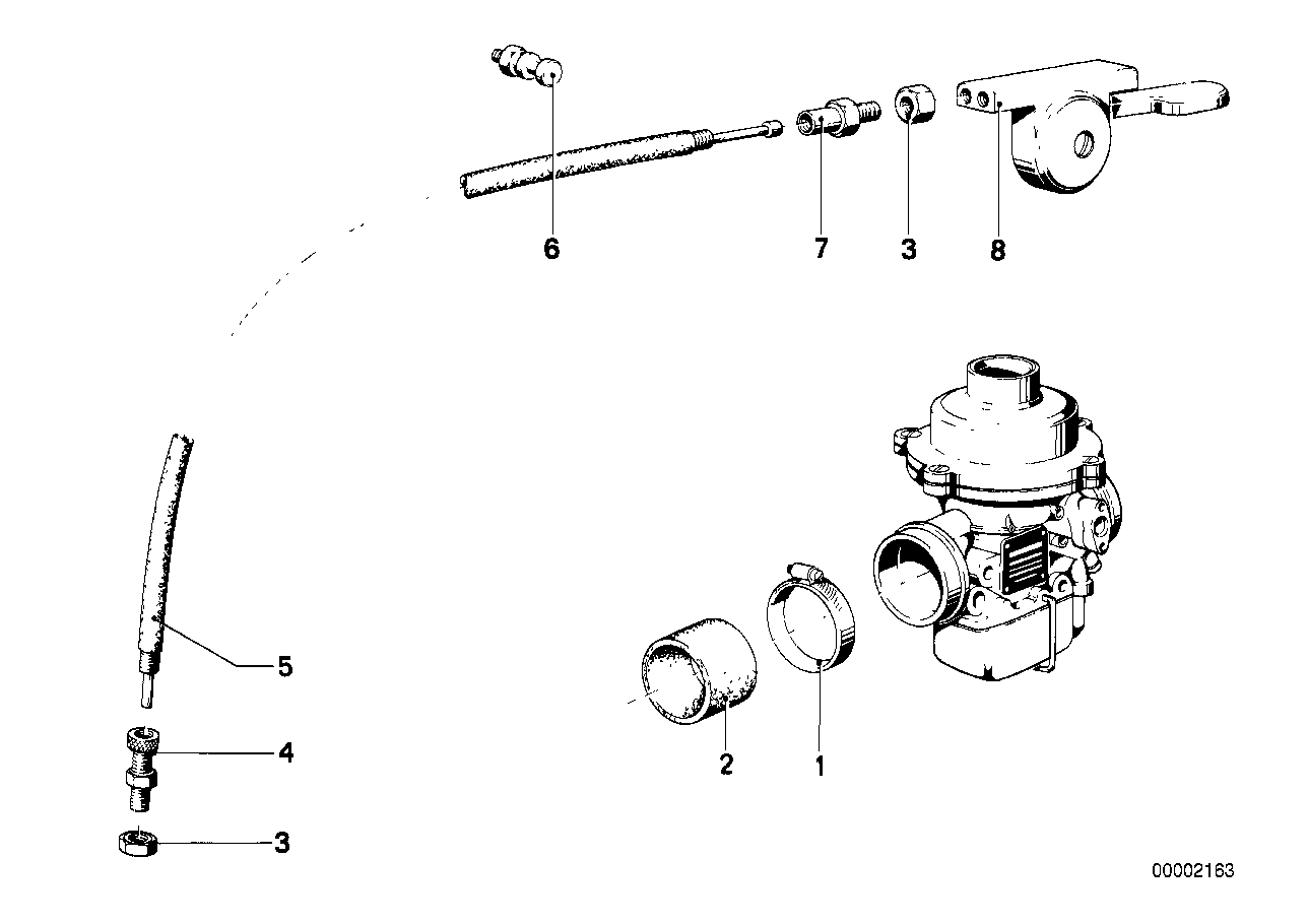 Carburetor-choke cable