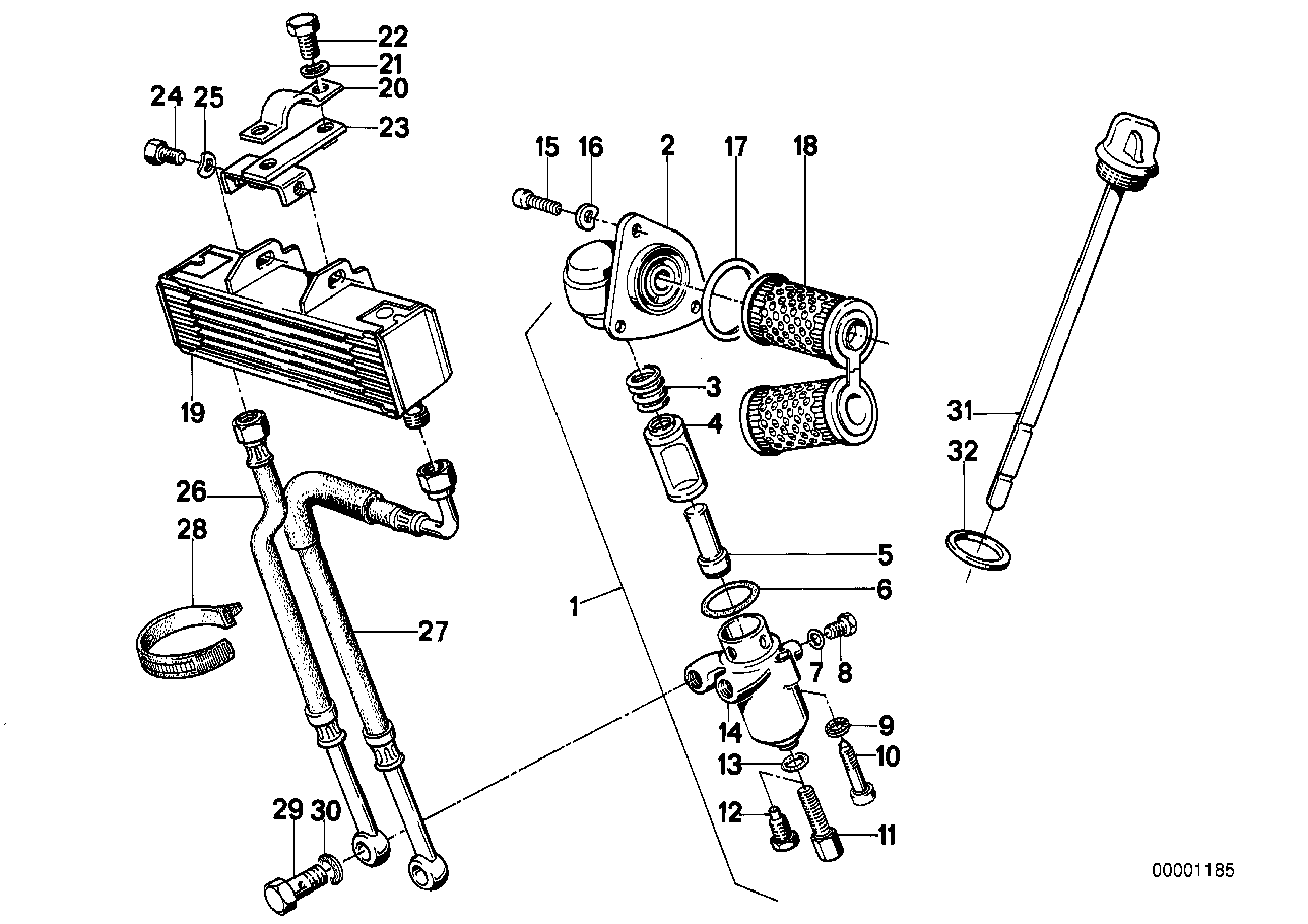 Lubric.syst.-oil cooler_filter head