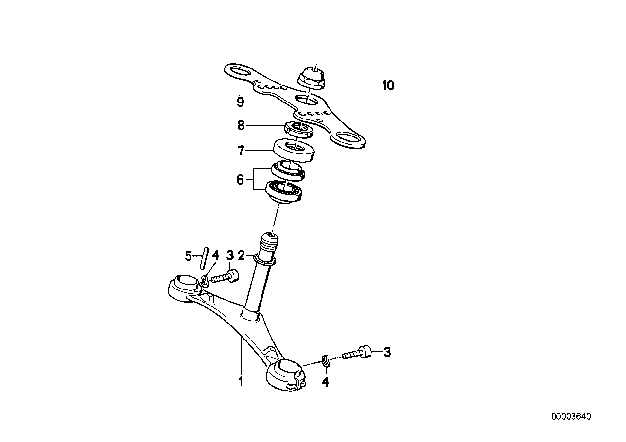 Lower fork cross brace