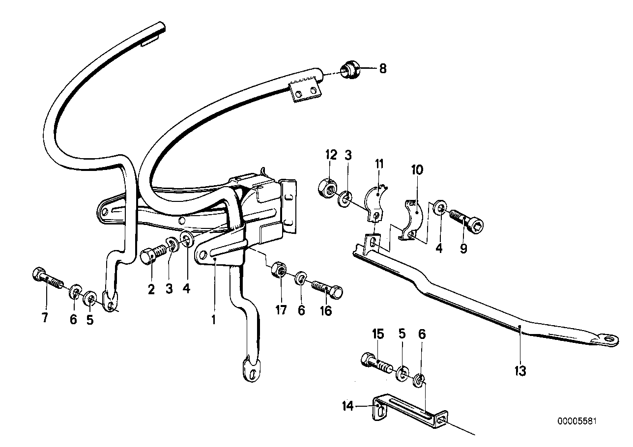 Fairing bracket