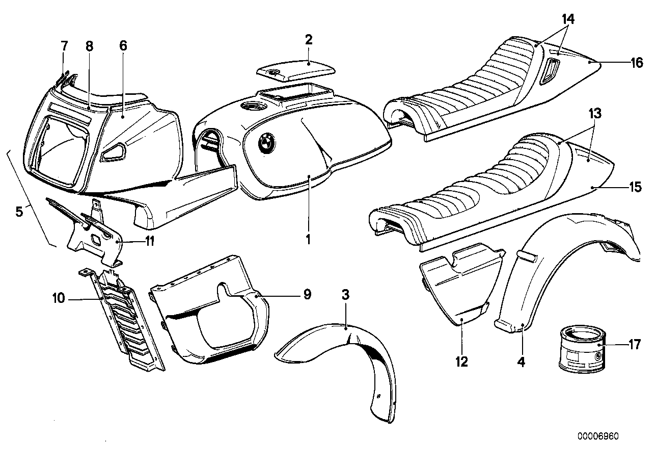 Painted parts 547 silberbeige