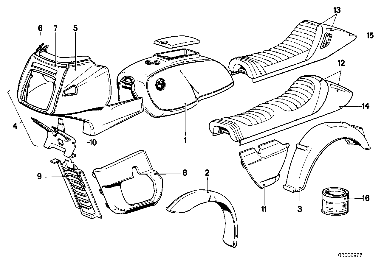 Painted parts 554 dunkelblau-hellsilber