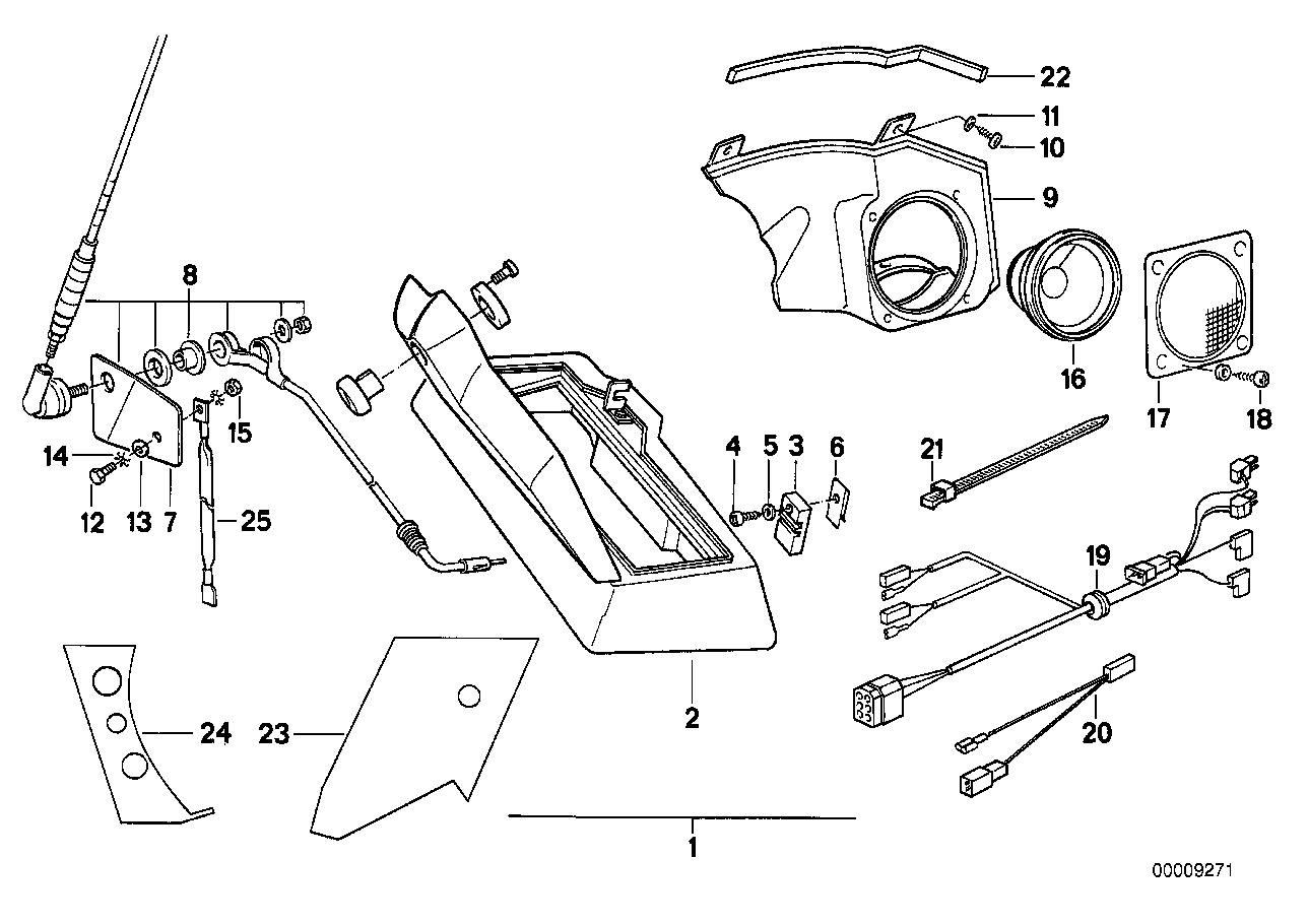 Radio installing kit