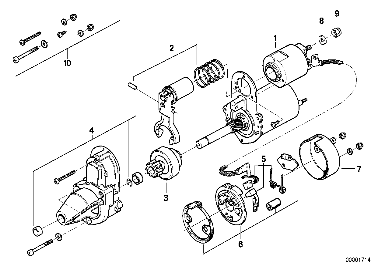 Starter single parts _ d6ra7