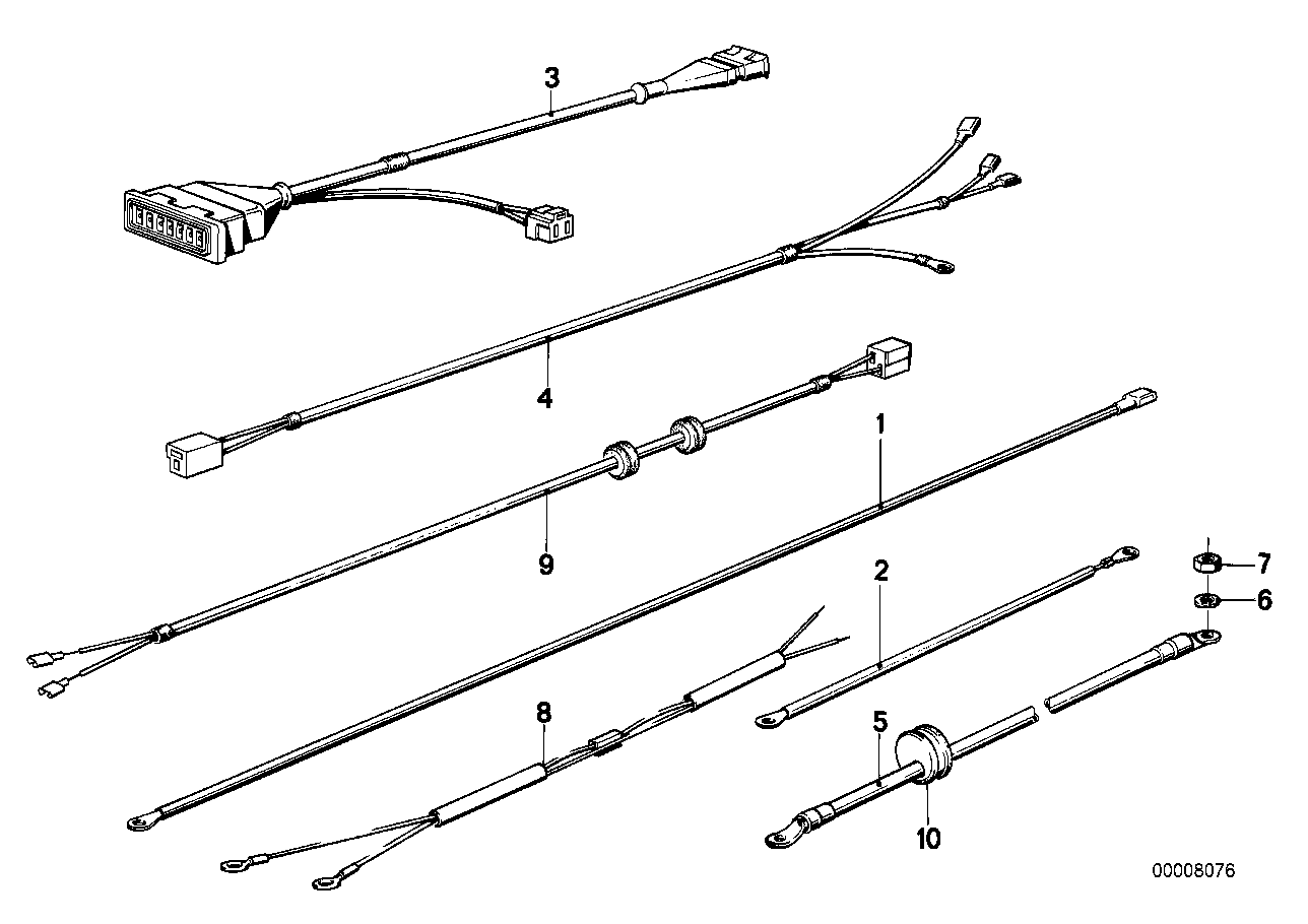 Various additional cable harnesses