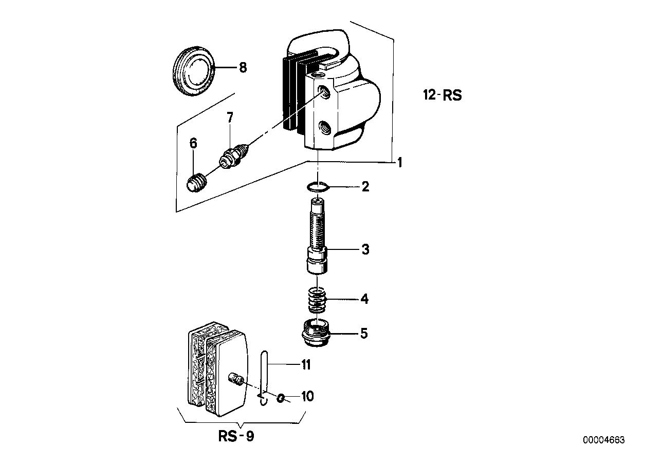 Brake caliper, front