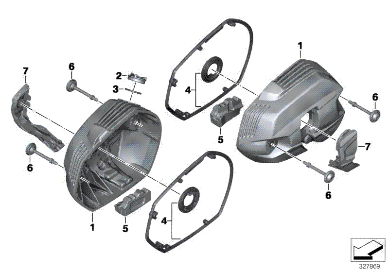 Крышки клапанов BMW r1200