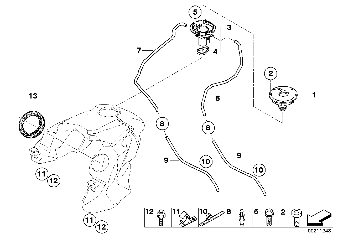 Fuel tank_mounting parts