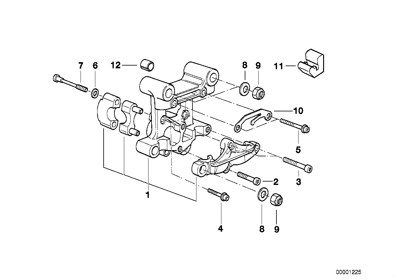 Camshaft supporting bracket