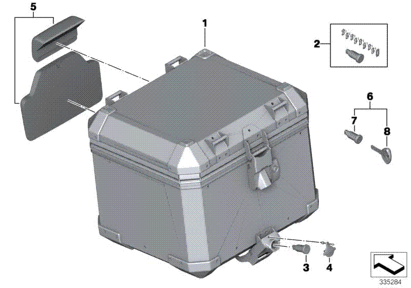 Aluminum topcase