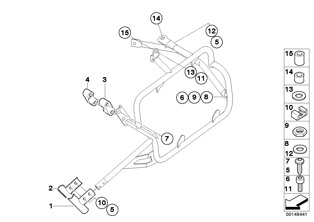 Case holder_mounting parts